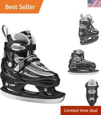 Soft Adjustable Ice Skates for Boys   Grows with Him, Perfect for Beginners