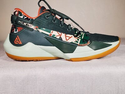 Nike Giannis Zoom Freak 2 Basketball Shoes Ashiko Green 