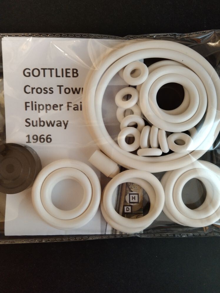 Kit élastiques Gottlieb pour entretien et rénovation de flipper Subway