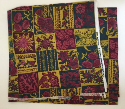 Hoffman California Fabrics Cotton Jersey Stretch Purple Blue Flowers 1.5 Yds New - Picture 2 of 5