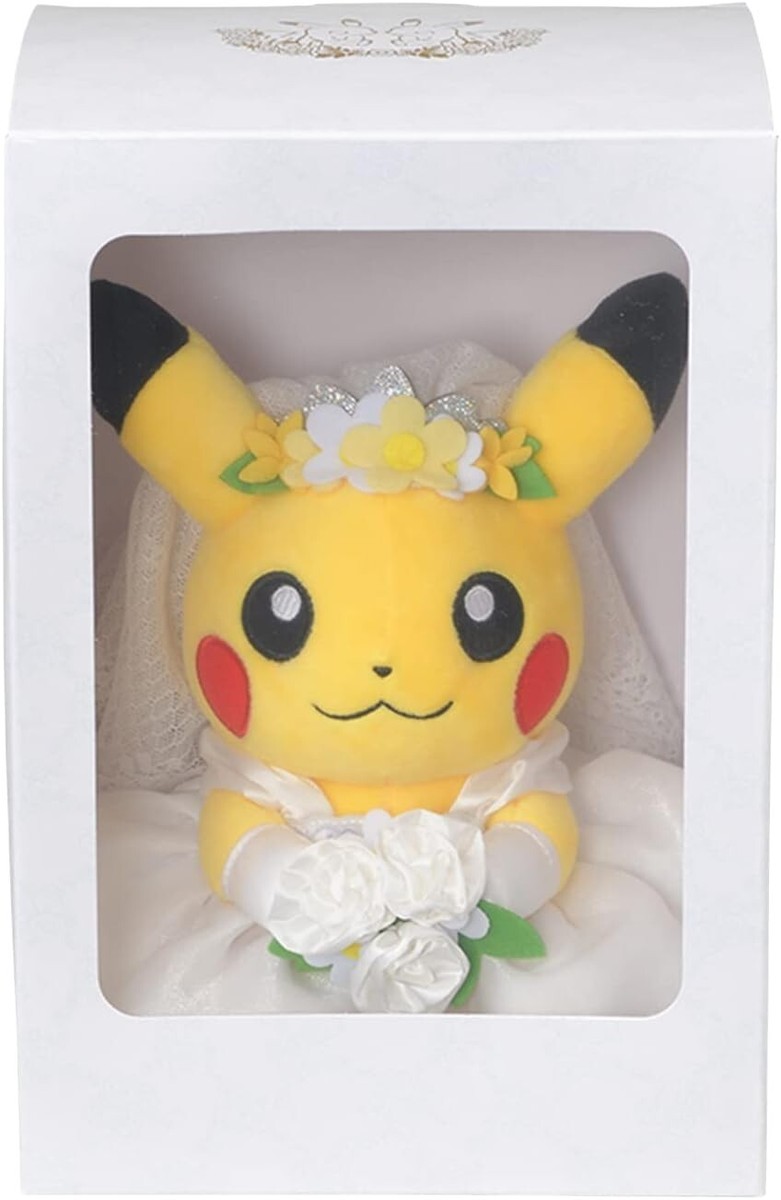 Pokémon Plush - Pikachu Bride in Garden Wedding Dress