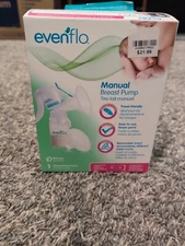 Evenflo Manual Breast Pump - BPA free, Travel friendly 
