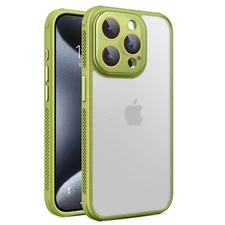 Slim Heat Dissipation Case with Lens Protector For iPhone 16 Pro Max 15 14 13 12