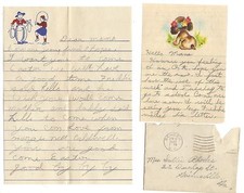 1944 and 47 CORRESPONDENCE MARGIE NELL CALDWELL SALLIE RHODES FAMILY GENEALOGY