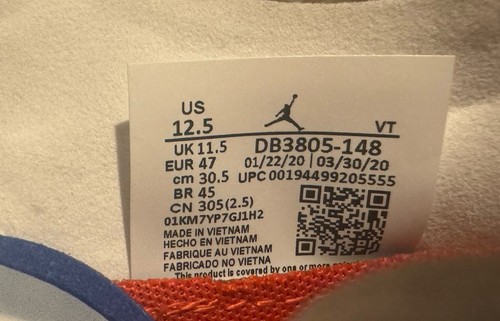 Size 12.5 Nike Air Jordan Zoom Trunner Ultimate FL Florida Gators PE DB3805-148 - Picture 6 of 10