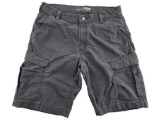 Carhartt Mens Force Relaxed Fit Ripstop Cargo Work Shorts Grey Size 36
