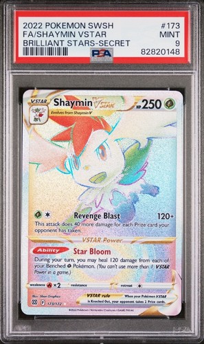 Shaymin VSTAR graded PSA 9 for sale on eBay