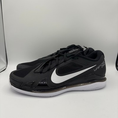 Nike Court Air Zoom Vapor Pro Tennis Shoes Mens Size 11 Black White Sneakers