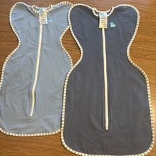 2-Ct Love to Dream Swaddle Up Blue/Gray /White TOG 1.0 Newborn  Small