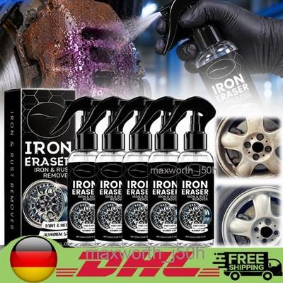 Iron Eraser Rust Remover Spray, Car Wheel Paint Brake Dust Fast Cleaner 120ml