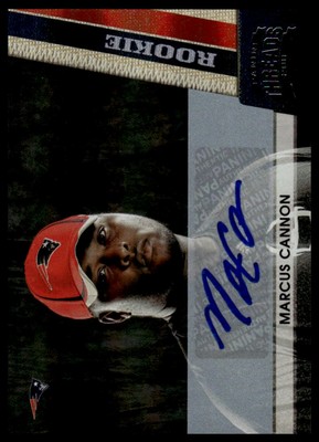 2011 Panini Threads #211 Marcus Cannon Autographs Silver #/299
