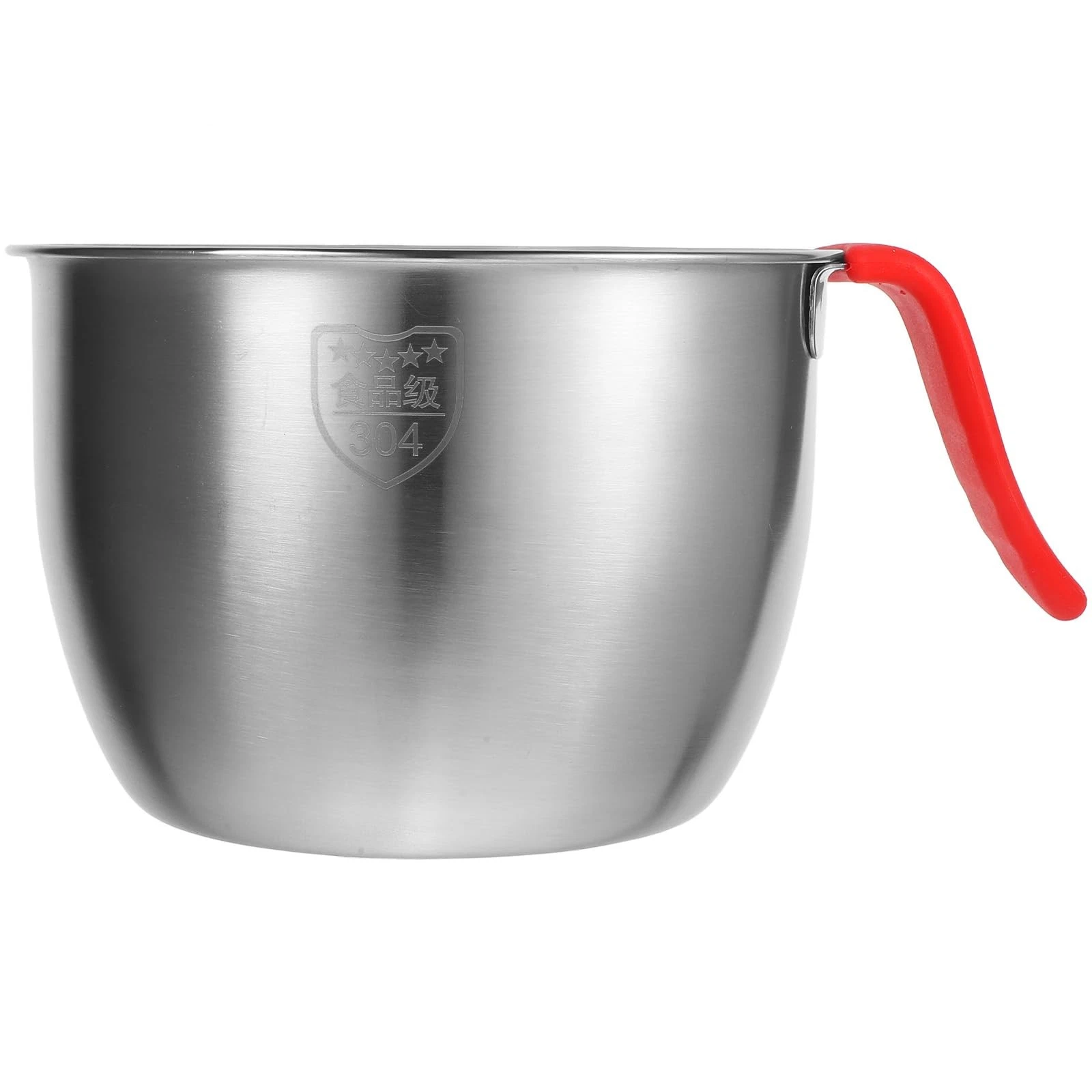 Stainless Steel Mixing Bowl with Handle 7.5 Inch Deep Batter Bowl for Kitchen...