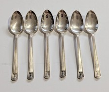 Vintage Holmes  Edwards 1923 CENTURY Super Plate Inlaid Silver 6 Teaspoons Box