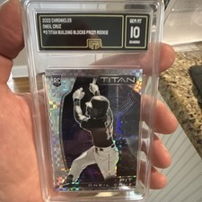 Panini Chronicles Titan Building Blocks Prizm Rookie O'Neil Cruz #3 GMA 10
