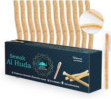 Pack of 12 Miswak Sticks Natural Toothbrush for Teeth Whitening Oral Health  F