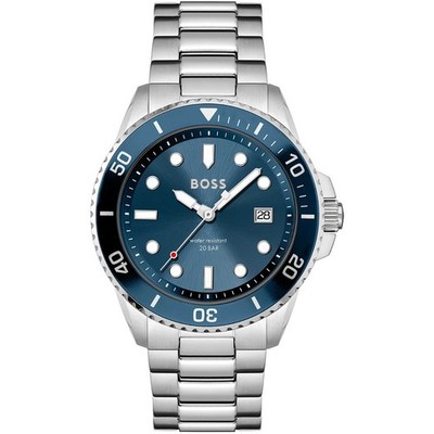 Herrenuhr Hugo Boss ACE 1513916 Stahlarmband Blau Sub 200mt