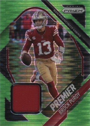 2025 Panini Select Brock Purdy Green Mojo Prizm /5 Suite Level