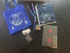 Dragonsteel Nexus 2025 Bag, XL Tee Kaladin #3 Pin Series 1&2 Postcards Sticker