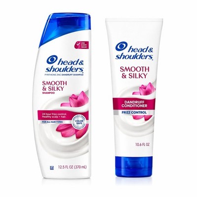 Head Shoulders Smooth Silky Shampoo Conditioner Set 12.5oz 10.6oz New