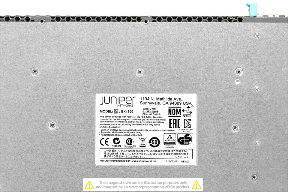 Juniper EX4300-48P 48x RJ-45 1Gb 4x SFP+ / QSFP+ Power over Ethernet Switch - Bild 4 von 4