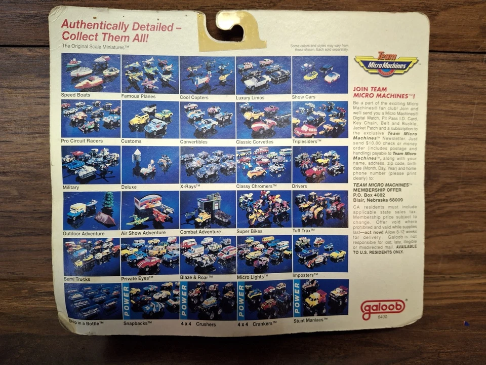 1991 Micro Machines (Rare) #2 Neon Beach Collection Sealed Bonus Galoob 6400 NIB - Image 4 of 4