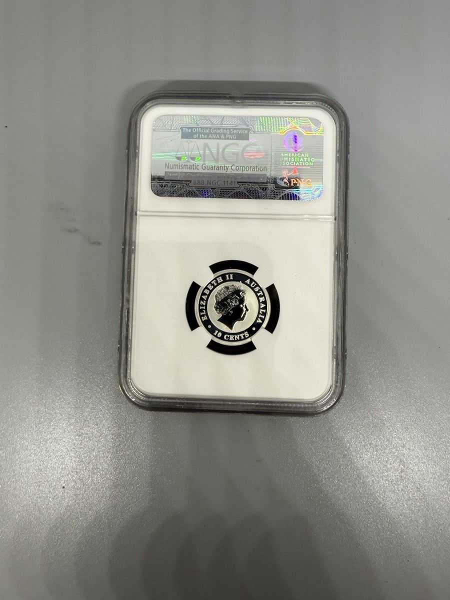 NGC鑑定済み　最高評価　MS70　2011年 オーストラリア　コアラ　銀コイン 2011 P Australia Koala Silver 1/10 Oz MS70 ER NGC Blue Label