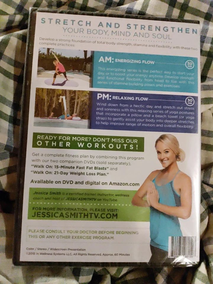 Yoga Stretch For Beginners and Beyond DVD Jessica Smith Widescreen NEW SEALED - Image 3 of 3