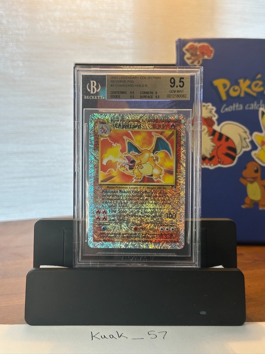Pokemon Legendary Reverse Charizard BGS 9.5 GEM MINT REGRADE PSA