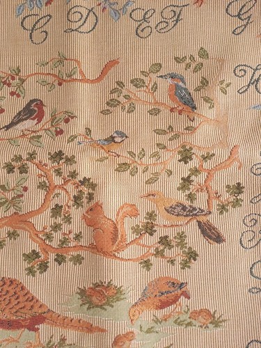 Traditional Tapestries Canterbury Cathedral Alphabet Sampler Wild Birds 60 X60cm - Picture 9 of 13