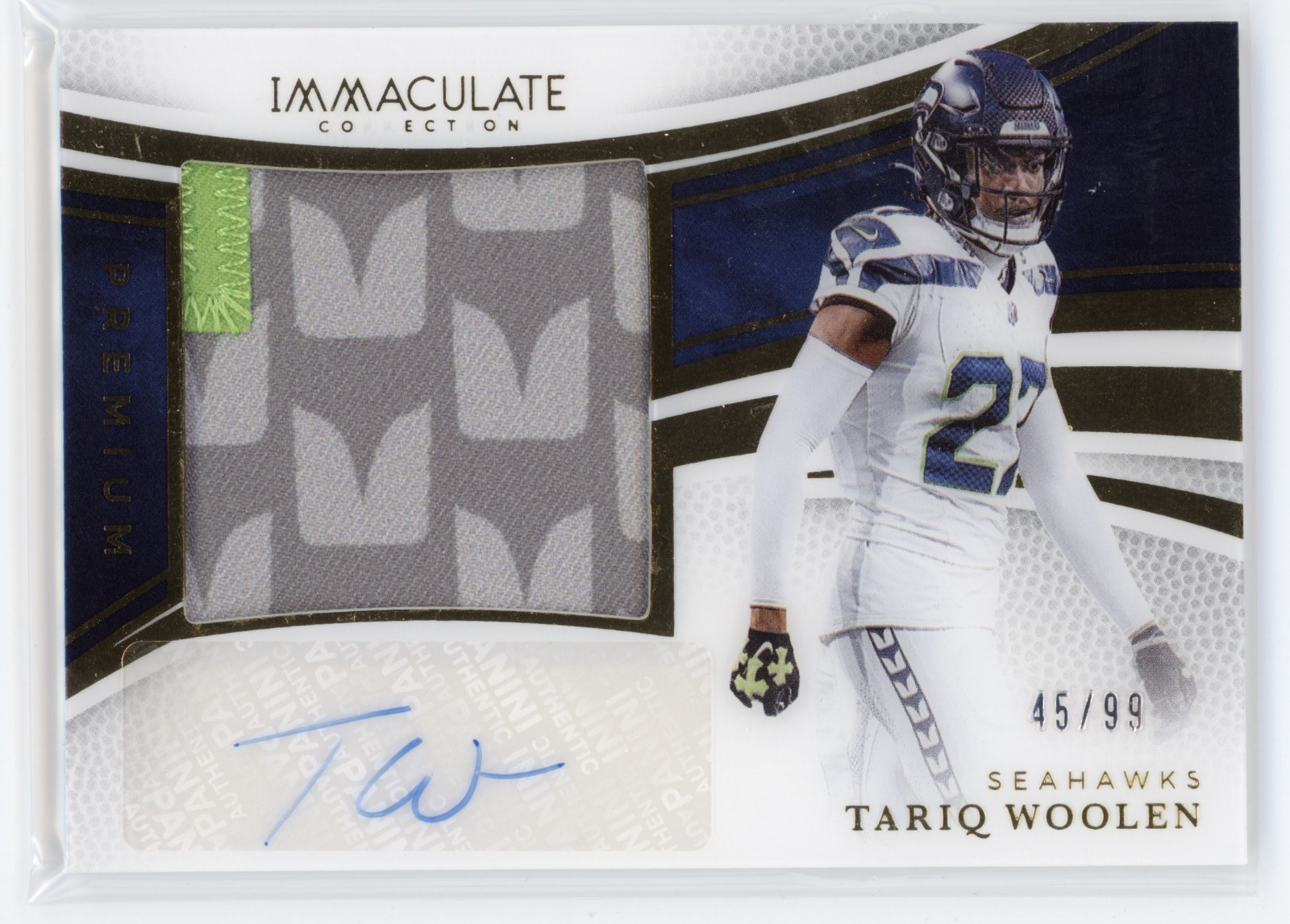 2025 Panini Immaculate Tariq Woolen Patch Auto /99 Seahawks 1139