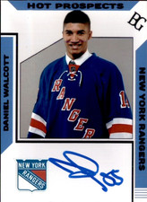 Daniel Walcott Signed Auto 2.5 x 3.25 Photo NHL New York Rangers