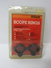 Millett High Smooth Scope Rings Matte Black P13