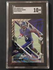 2021 Panini Donruss Elite Marquise Brown Razzle Dazzle #94 SGC 10 GEM MT