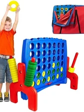 GIANTVILLE GIANT 4 IN A ROW CONNECT GAME JR. STORAGE CARRY BAG - RED/BLUE