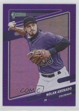 2021 Panini Donruss Variation Holo Purple Nolan Arenado (Fielding) #146 0ce9