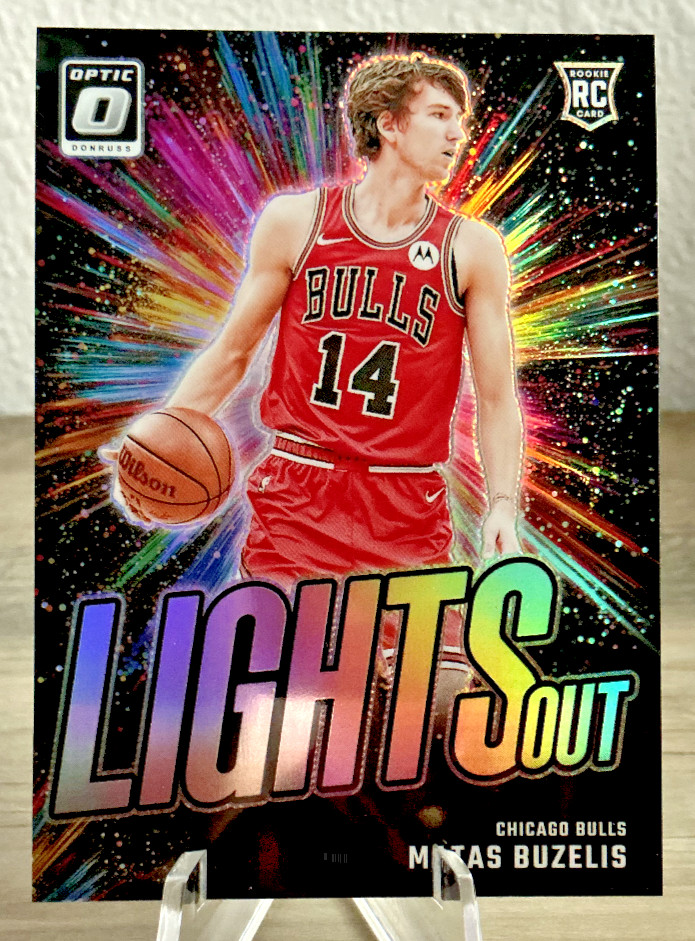 Matas Buzelis 2024-25 Panini Donruss Optic Lights Out Silver Prizm RC #6