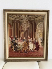 Gobelin-Stickbild in einem aufwendigen MassivholzrahmenGr&ouml;&szlig;e 83.5x98