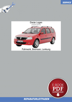PDF Dacia Logan (2004-2013) Reparaturanleitung Fahrwerk, Bremsen, Lenkung
