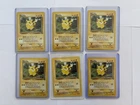 Jungle - Pokemon Bundle - LP / MP - 6 Pikachu Cards - 1999 WOTC