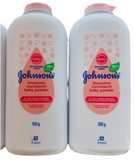 Johnson s Blossoms Cornstarch Baby Powder 500G NEW 2 pc Exp 06/2028