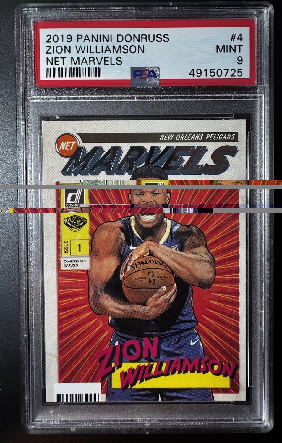 2019 Donruss Zion Williamson Net Marvels #4 PSA 9 Rookie RC