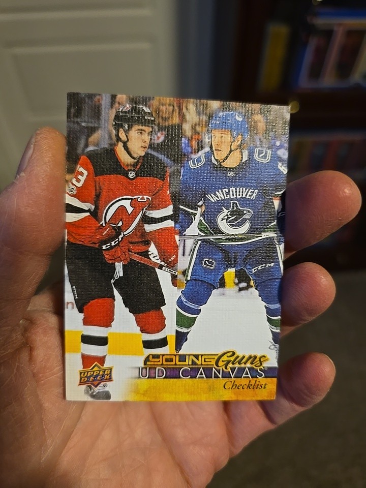 2017-18 Upper Deck UD Canvas Nico Hischier Brock Boeser #C240 Rookie RC 