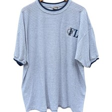 Orlando Florida Vintage 90s Ribbed gray white shirt Made in USA Size XL