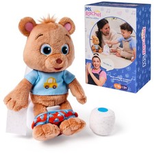 Ms. Rachel Potty Time with Bean, 11  Plush Teddy Bear with Play Toilet  A