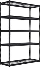 Heavy Duty Garage Shelving Unit, 48 in L X 18 in W X 72 in H Adjustable Storage
