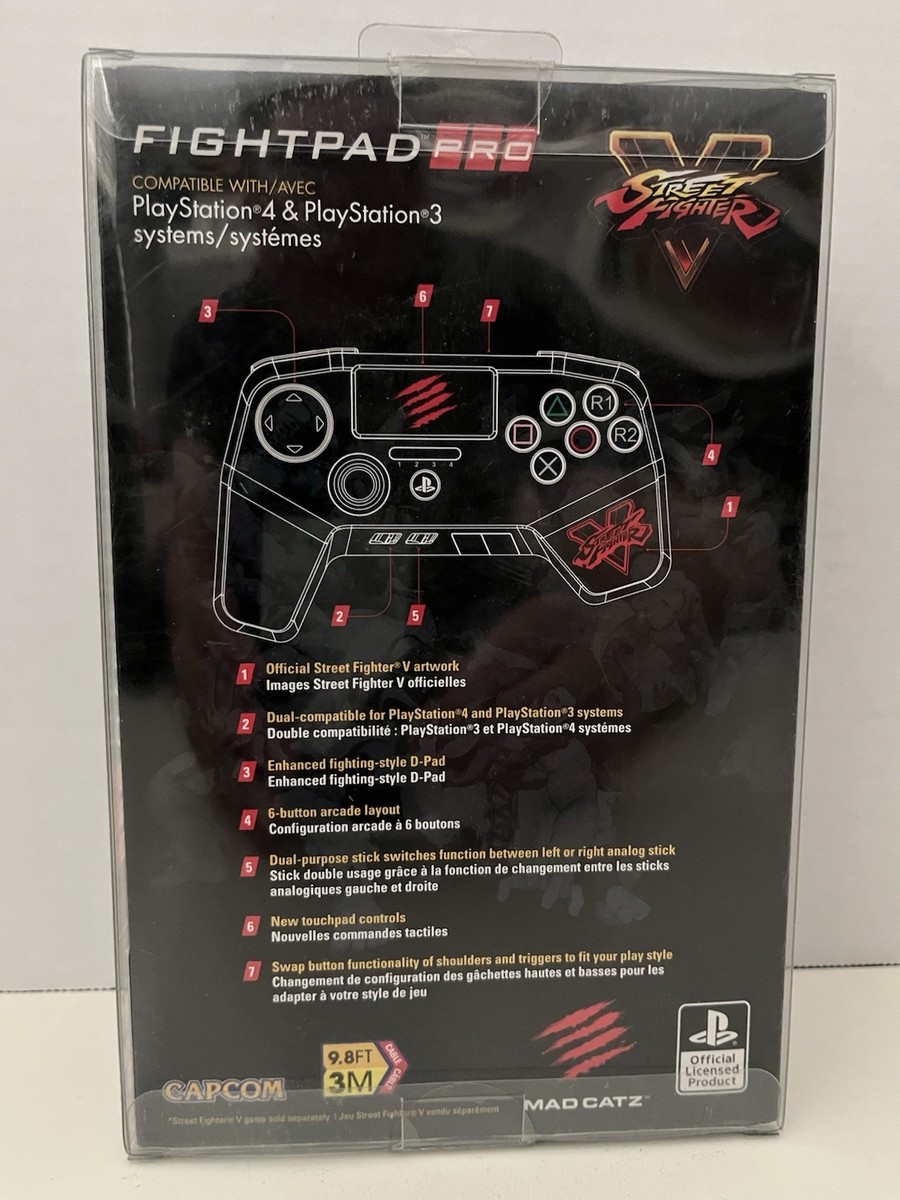 Mad Catz Playstation Street Fighter V Fight Pad PRO PS3 PS4