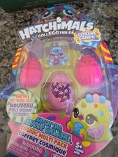 COSMIC CANDY Hatchimals CollEGGtibles 4 PACK Hatch The Galaxy Alien Eggs New