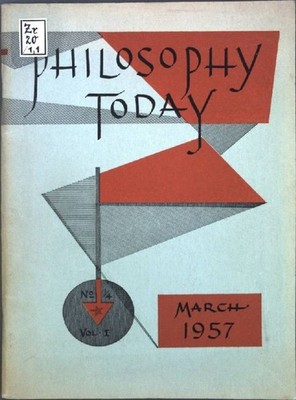 The Present Relations between Easter and Western Philosophy; in: Philosophy Toda
