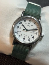 Timex Women Indiglo 31mm Field Watch WR30M Military Time New Battery #2