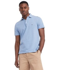 Tommy Hilfiger Men's 1985 Slim Fit Polo Shirt  Light Blue  Large